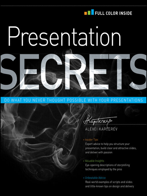 Title details for Presentation Secrets by Alexei Kapterev - Available